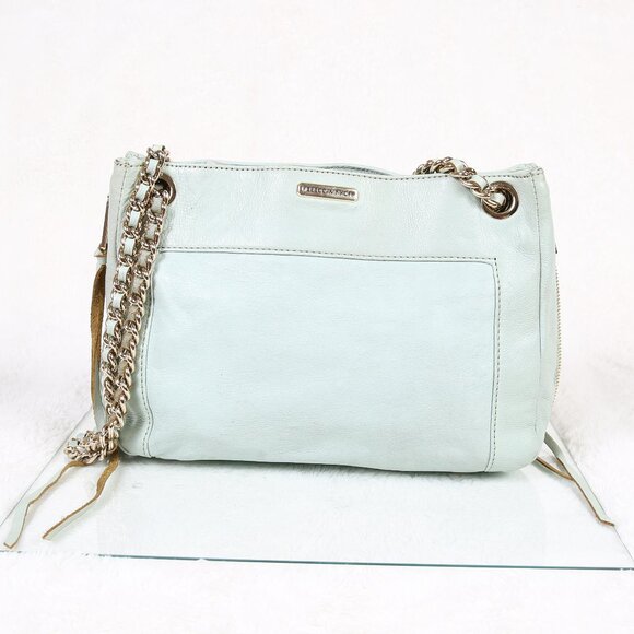 REBECCA MINKOFF Leather Swing Convertible Shoulder Bag - Picture 1 of 15